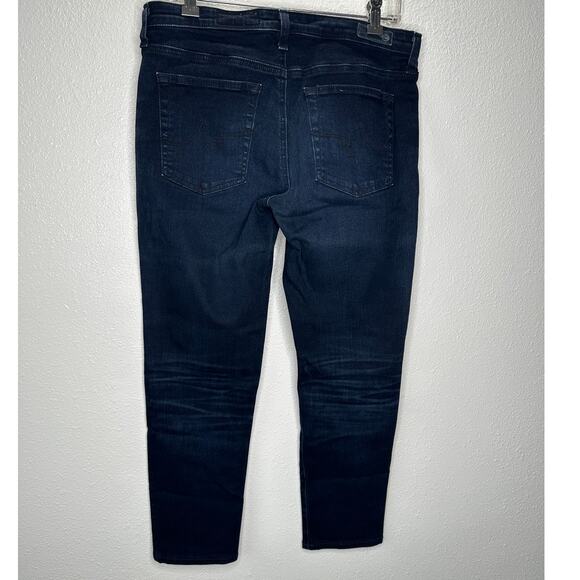 AG Adriano Dark Wash Whiskered The Prima Ankle Cigarette Ankle Jean 30R - Picture 6 of 13